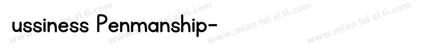 Bussiness Penmanship字体转换